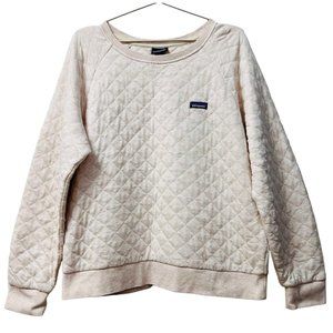Patagonia Cream Quilted Sweatshirt